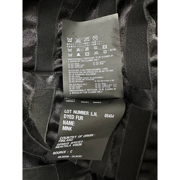 Prada Black Mink Fur Coat - Size IT42 - Picture 5 of 8